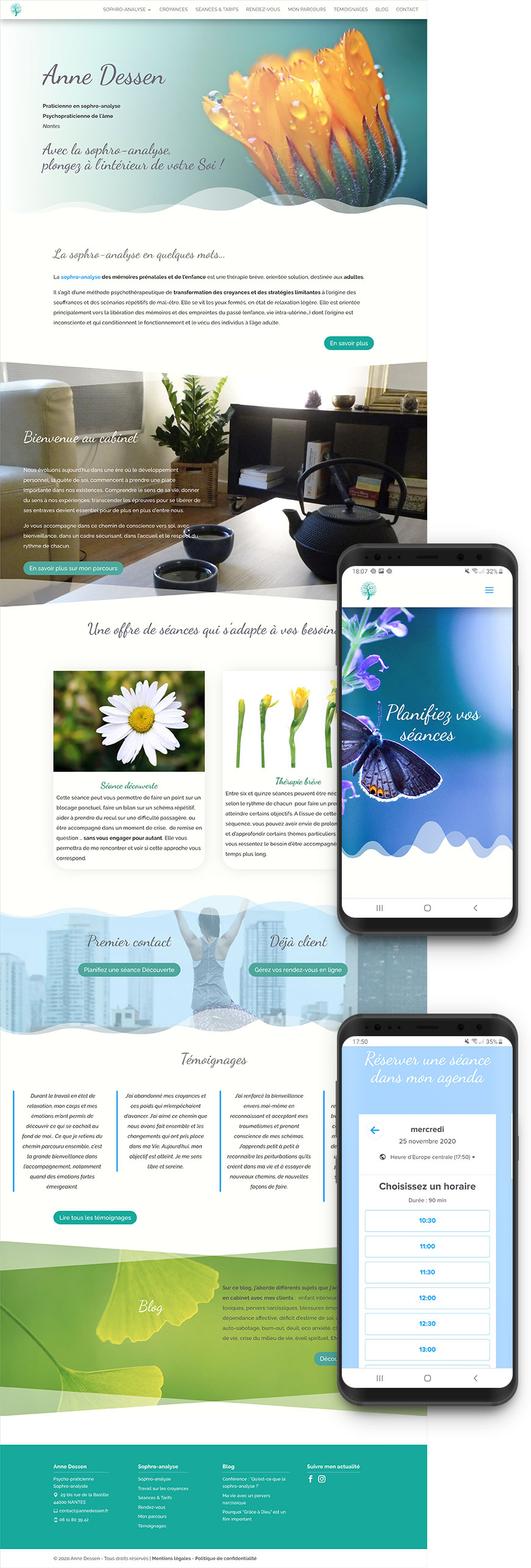 Création site internet thérapeute Création site internet thérapeute