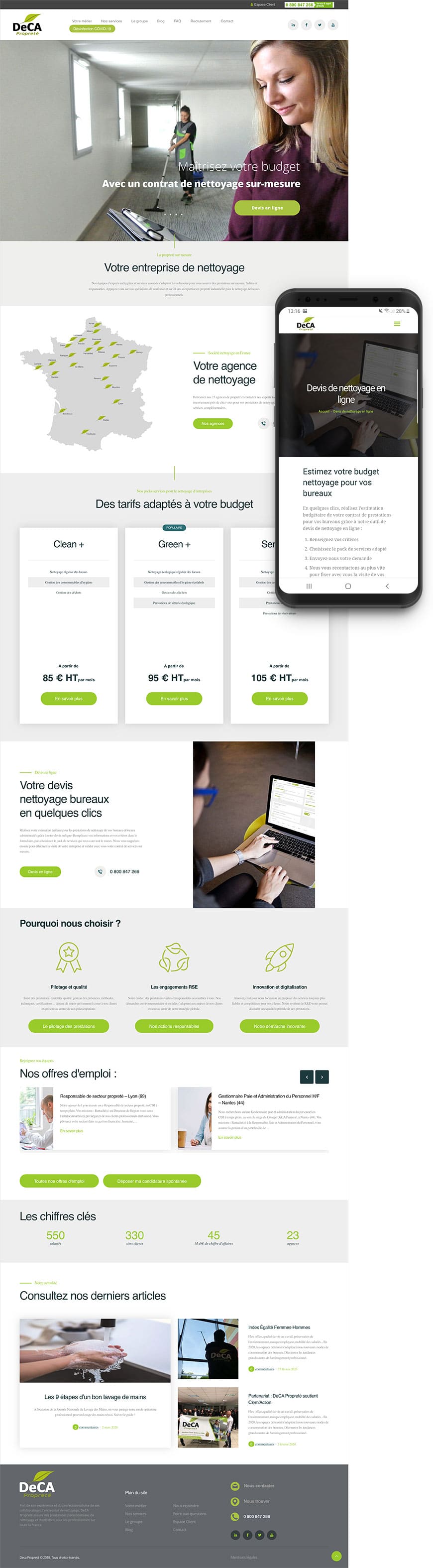 Création site internet Déca propreté Création site internet Déca propreté