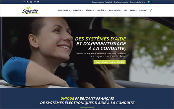 Page accueil site web sojadis Page accueil site web sojadis