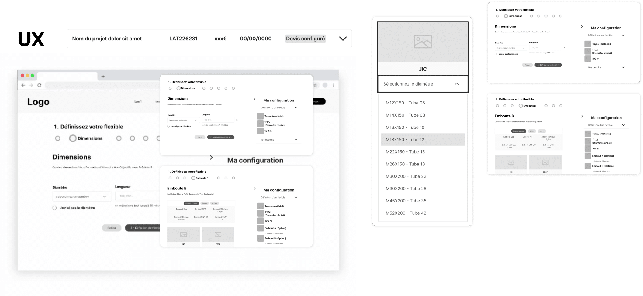 ux_configurateur_mytubflex UX configurateur my-tubflex